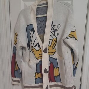 Donald Duck Graphic Cardigan Sweater